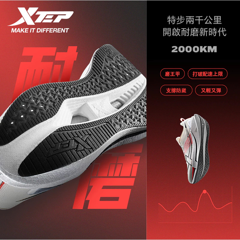 【特步 xtep】兩千公里5.0 | 跑鞋耐磨王
